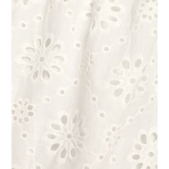 LULU'S SZ S Perfect Vacation White Eyelet Embroidery Tie-Strap Midi Dress B148 - Picture 3 of 8